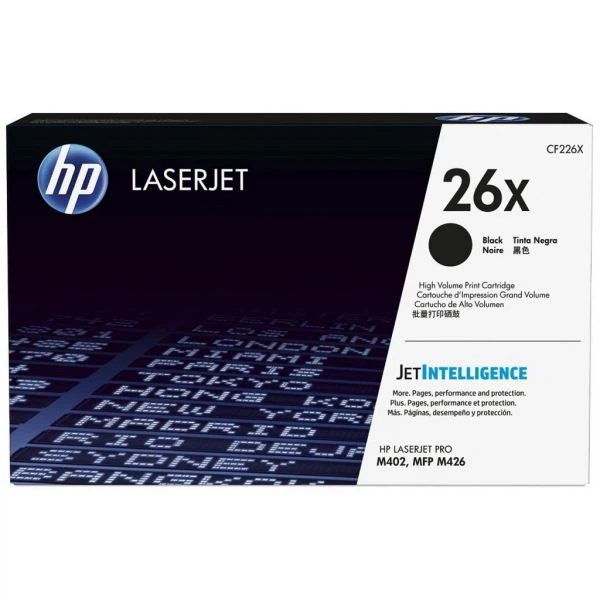 Картридж HP LJ 26x Black (Pro M402n/M426dw) (cf226x) - Фото 1 Картридж HP LJ 26x Black (Pro M402n/M426dw) (cf226x) - зображення 1
