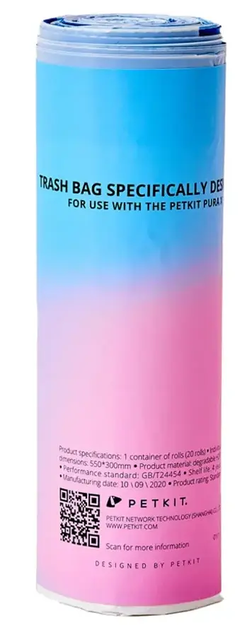 Сміттєві пакети для котячого туалету PetKit Pura X/Max (20 шт.) (6973293800166) - зображення 1