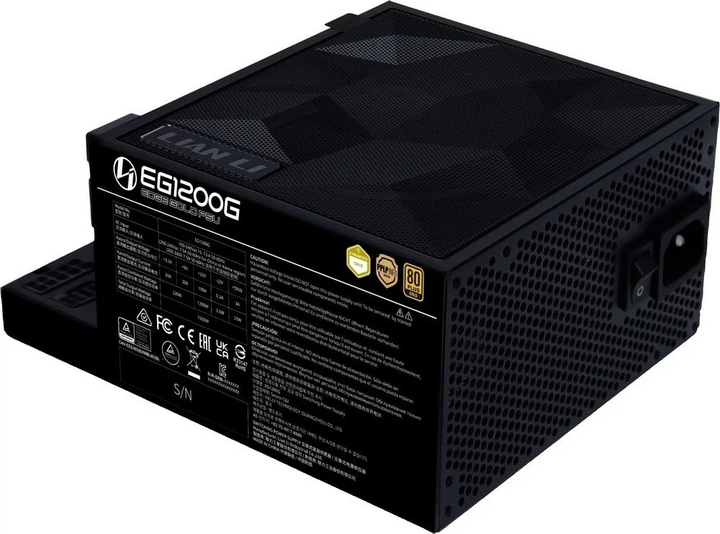 Блок живлення 1200W Lian Li EDGE GOLD Black (G9P.EG1200G.BH00.EU) - Фото 4 Блок живлення 1200W Lian Li EDGE GOLD Black (G9P.EG1200G.BH00.EU) - зображення 4