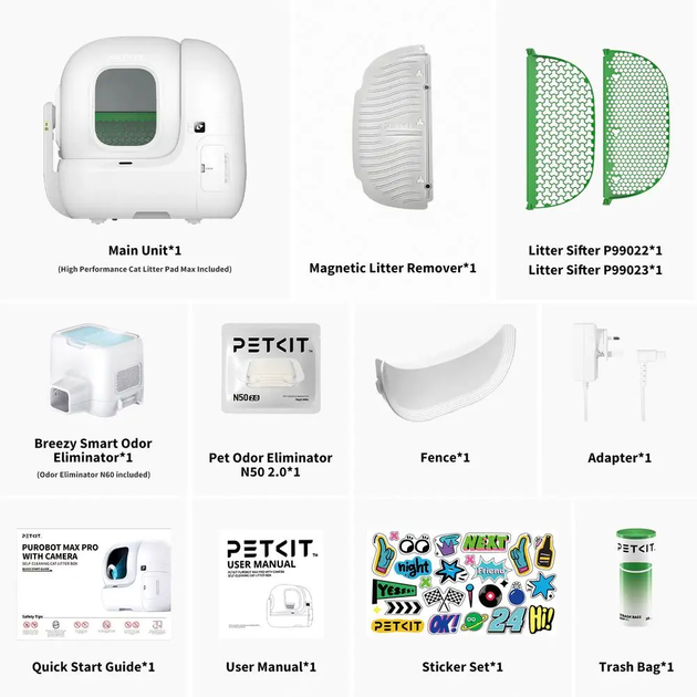 Самоочисний лоток для котів PetKit Purobot MAX PRO z kamera AI (6975069305509) - зображення 15
