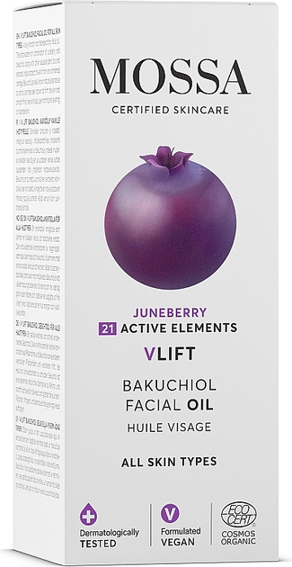 Olejek do twarzy Mossa VLift Juneberry nawilżający 30 ml (6414409027799) - obraz 2