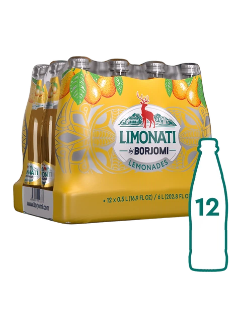Упаковка сильногазованого лимонаду Borjomi Limonati Груша 0,5 л х 12 пляшок - Фото 2 Упаковка сильногазованого лимонаду Borjomi Limonati Груша 0,5 л х 12 пляшок - изображение 2