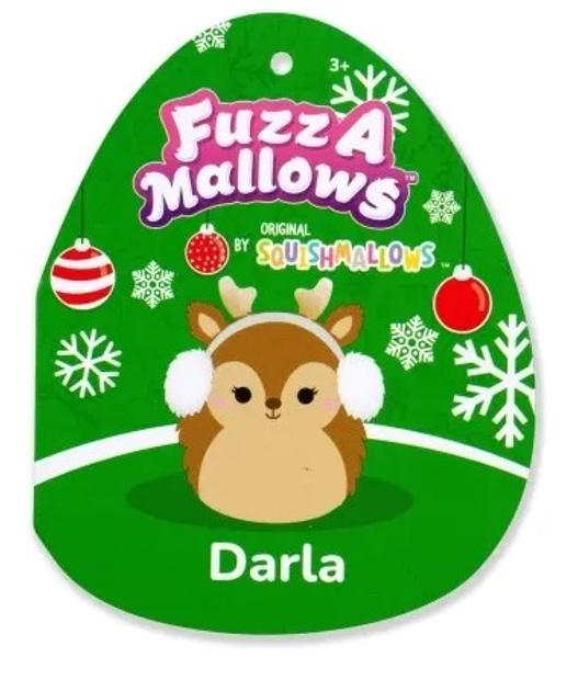 М'яка іграшка Squishmallows Fuzz A Mallows Darla Reindeer P21 30 см (0191726779599) - зображення 6