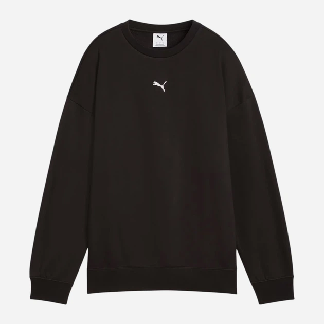 Свитшот оверсайз утепленный на флисе женский Puma Ess Oversized Crew Fl 68540001 L Черный (4067983687228) - изображение 5
