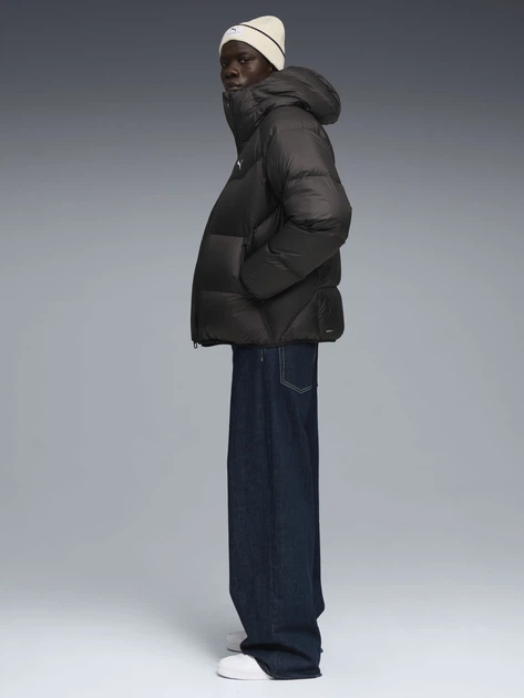 Kurtka puchowa męska Puma Hooded Down Puffer Jacket 68838201 XS Czarna (4069157595568) - obraz 3