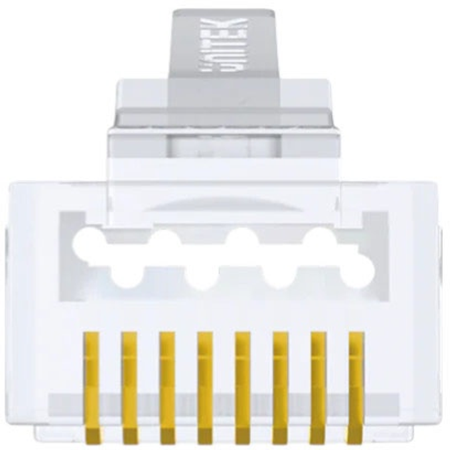 Конектор Unitek RJ-45 Cat.7 50 шт Silver/Transparent (OT1094ATP01) - зображення 2