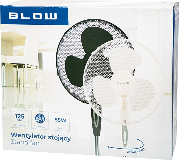 Вентилятор підлоговий Blow 44-026 Чорний - зображення 7