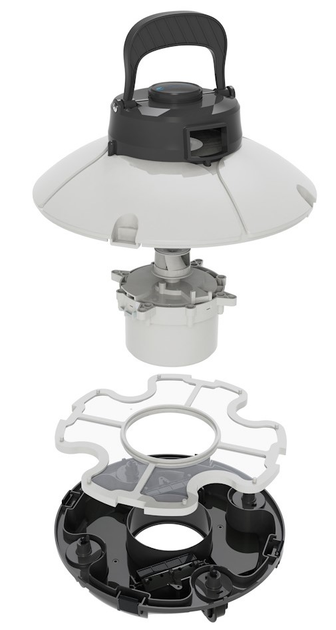 Automatyczny odkurzacz do czyszczenia dna basenu Swim and Fun Frisbee Pool Robot FX 2 2.0 1961 (5704841196100) - obraz 2