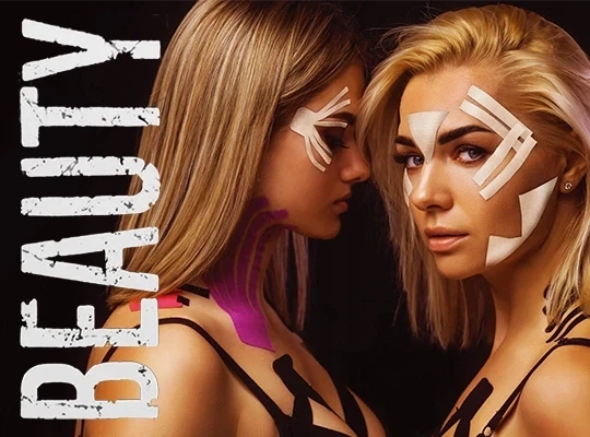 Кинезиологический тейп для лица REA TAPE Beauty бежевый - изображение 2