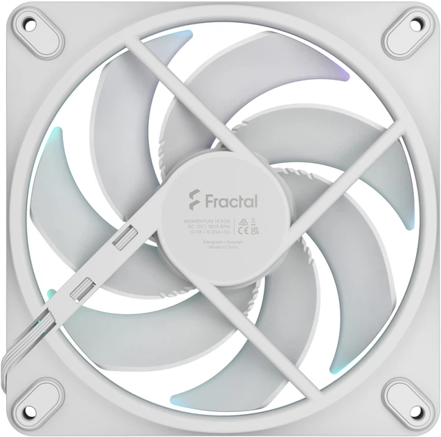 Вентилятор Fractal Design Momentum 14 RGB White (FD-F-MR1-1402) - зображення 4