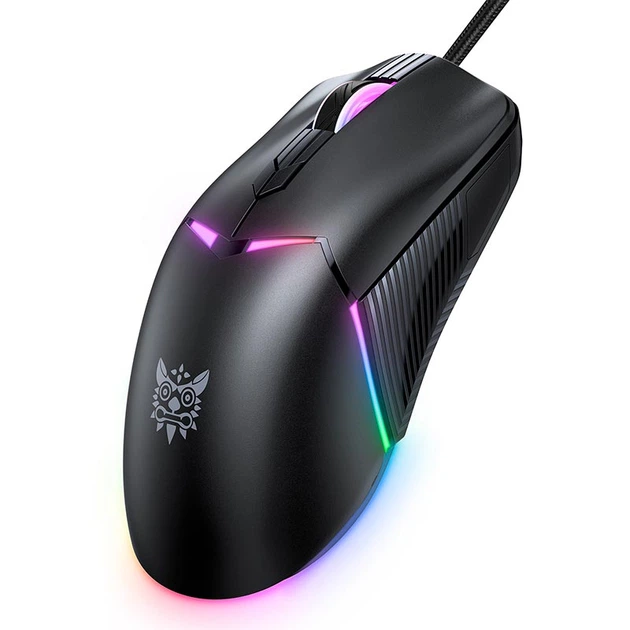 Миша Onikuma RGB Wired Gaming Mouse CW929 |400/800/1600/3200/6400 DPI| Колір white - изображение 13