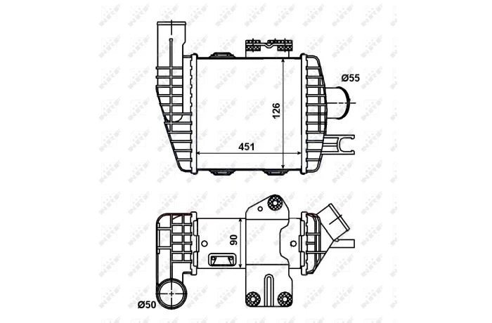 Интеркулер NRF 30371 KIA Sportage; Hyundai Tucson 2827127250, 2827127251 - изображение 4