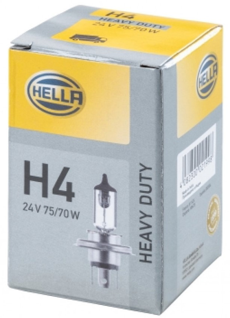 Автомобільна лампа Hella Heavy Duty H4 24 В 75/70 Вт (8GJ002525251) - зображення 1