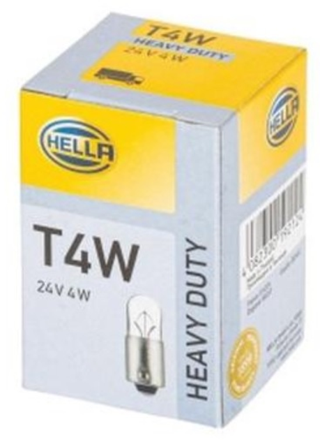 Автомобільна лампа Hella Heavy Duty T4W 4 Вт 24 В (8GP002067241) - зображення 1