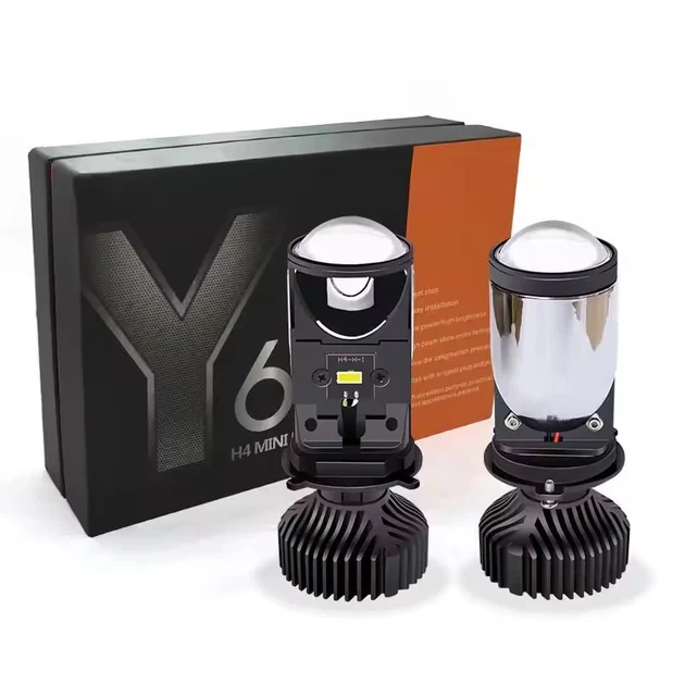 Комплект автомобильных Led ламп RIAS Y6 H4 90Вт 5000K с линзой 4024 - изображение 5