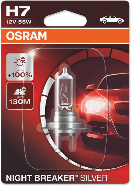 Автомобільна лампа Osram Night Breaker Silver H7 12 В (64210NBS-1BL) - зображення 2