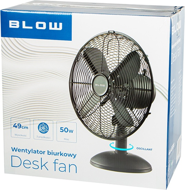 Wentylator biurkowy Blow 44-658 Czarny - obraz 7