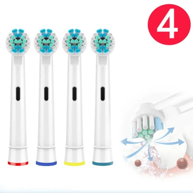 Насадки для електричних зубних щіток Oral b змінні середньої жорсткості для орал би браун braun vitality - зображення 2