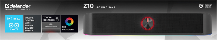 Акустика SoundBar Z10 6W (65123) Defender 000335008 - Фото 10 Акустика SoundBar Z10 6W (65123) Defender 000335008 - изображение 10