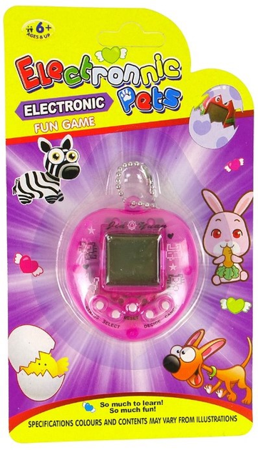 Електронна гра LEAN Toys Тамагочі – звірятко Рожевий 12674 (5905214977122) - зображення 1