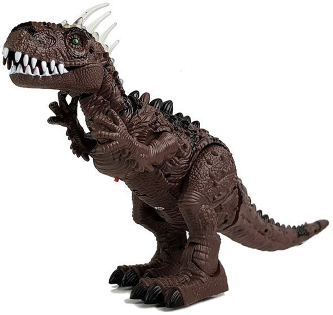 Динозавр LEAN Toys Тиранозавр, що рухається на батарейках Коричневий 7232 (5905884454299) - зображення 3