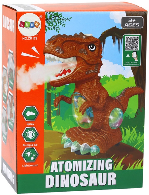 Dinozaur LEAN Toys Tyranozaur na baterie Żółty 19737 (5905991011125) - obraz 1