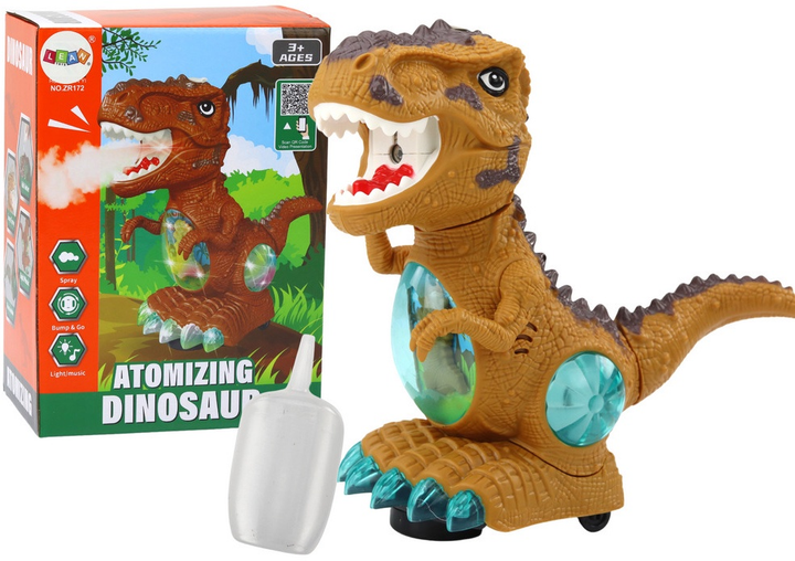 Dinozaur LEAN Toys Tyranozaur na baterie Żółty 19737 (5905991011125) - obraz 2