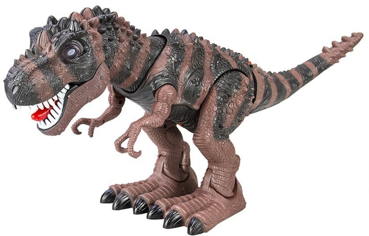 Dinozaur LEAN Toys Tyranozaur Rex chodzący na baterie Brązowy 361 (5905323215719) - obraz 3
