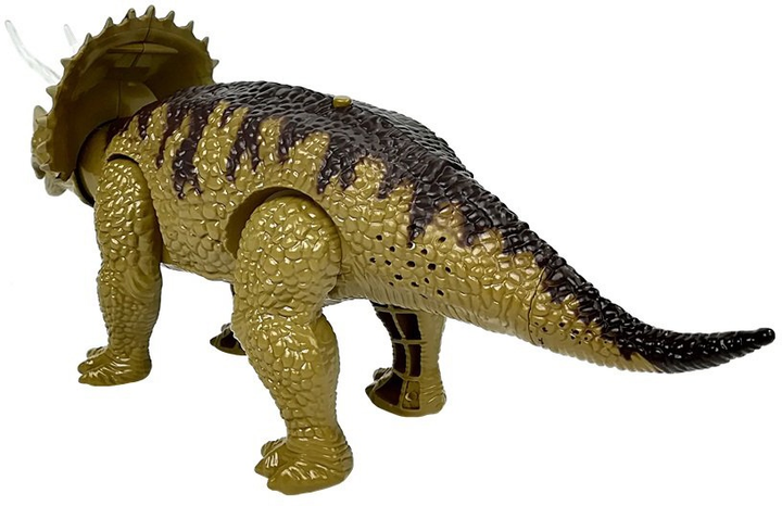 Динозавр LEAN Toys Трицератопс на батарейках Зелений 6639 (5908275994602) - зображення 5