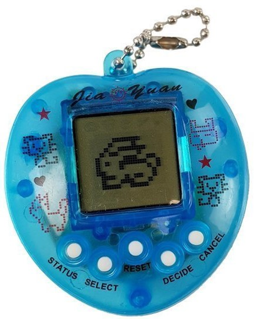 Gra elektroniczna LEAN Toys Tamagotchi z krótkim łańcuszkiem Niebieski 4007 (5907625580014) - obraz 3