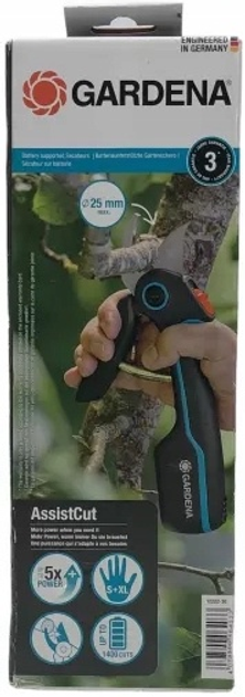 Akumulatorowy sekator Gardena AssistCut 25 mm (12222-30) - obraz 2