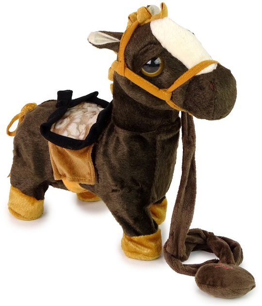 Кінь LEAN Toys зі світлою гривою та музикою Коричневий 12684 (5905214977221) - зображення 2