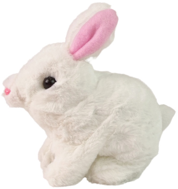 Królik LEAN Toys z miseczką i marchewką Biały 13256 (5905323214583) - obraz 4