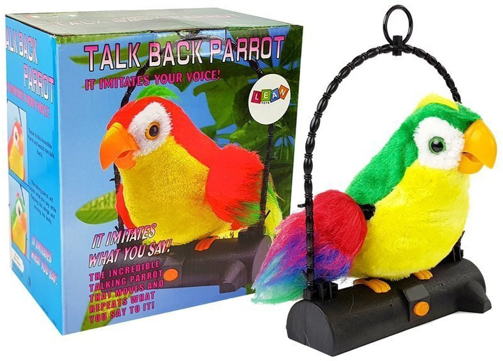 Papuga LEAN Toys Pleciuga powtarza słowa Zielona 7320 (5908275998495) - obraz 2