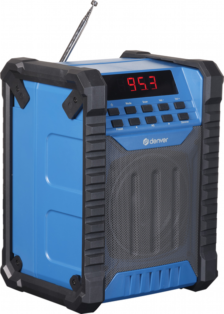 Odbiornik radiowy Denver WRB-60 Black/Blue (5706751073649) - obraz 2
