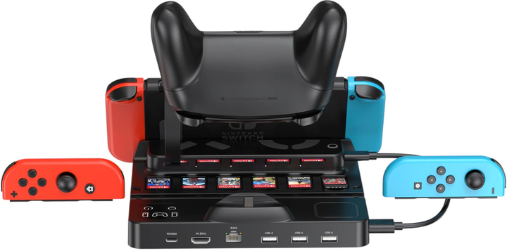 Stacja ładująca Unitek do Nintendo Switch w/ Game Card Reader (G1005ABK01) - obraz 6