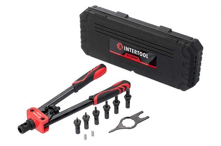 Пістолет для заклепок різьбових Intertool-Storm 360 мм x М3 x М4 x М5 x М7 x М8 x М10 дворучний (RT-0020) - Фото 3 Пістолет для заклепок різьбових Intertool-Storm 360 мм x М3 x М4 x М5 x М7 x М8 x М10 дворучний (RT-0020) - зображення 3