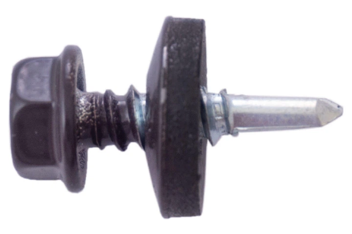 Саморез кровельный Apro 4.8 x 19 мм RAL 8019 (50 шт.) (9R648198019) - изображение 2