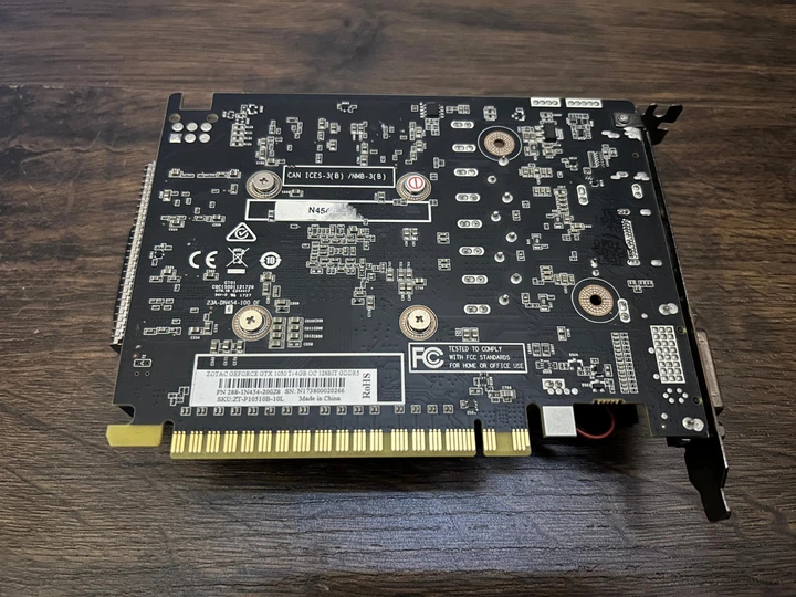Видеокарта GTX 1050Ti 4GB Zotac GDDR5 (ZT-P10510B-10L) Б/У - Фото 5 Видеокарта GTX 1050Ti 4GB Zotac GDDR5 (ZT-P10510B-10L) Б/У - изображение 5
