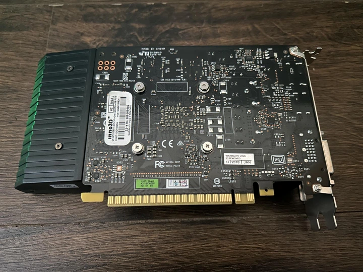 Видеокарта GTX 1050Ti 4GB Inno3D GDDR5 (N105T-1DDV-M5CM) Б/У - изображение 5