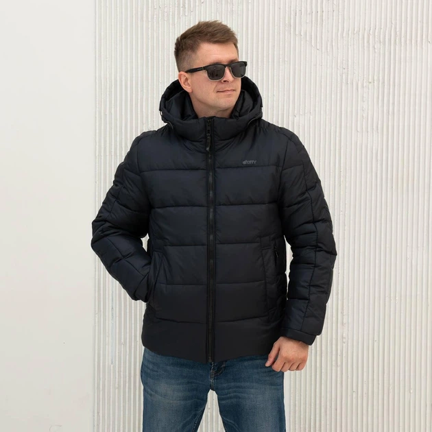 Зимова куртка чоловіча великого розміру UF-Fashion 124-сфк 50 синій - Фото 1 Зимова куртка чоловіча великого розміру UF-Fashion 124-сфк 50 синій - зображення 1