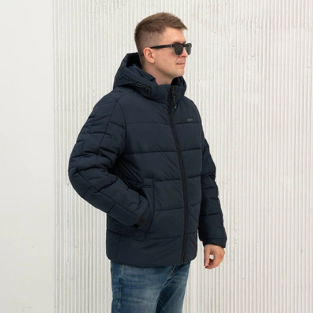 Мужская куртка зимняя большого размера UF-Fashion 125-сфк 56 синий - изображение 3
