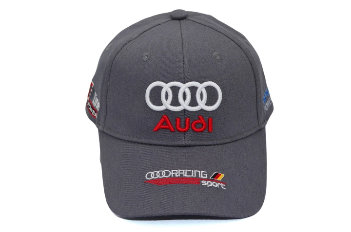 Кепка Sport Line з автомобільним логотипом Audi 55-58 см сіра (S 0919-1049) - Фото 2 Кепка Sport Line з автомобільним логотипом Audi 55-58 см сіра (S 0919-1049) - зображення 2