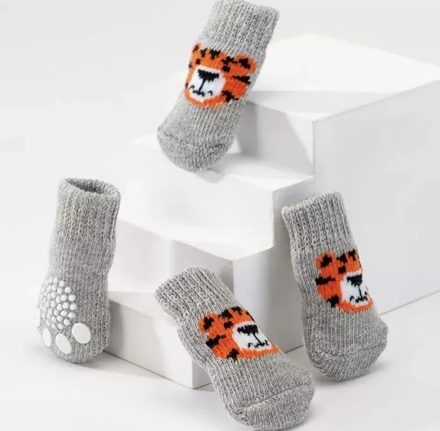 Носки для собак Pet Style "Тигр" Серые 3 - изображение 2