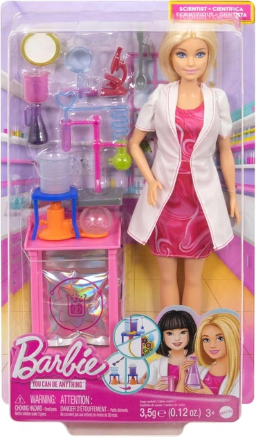 Лялька Барбі Вчений Лабораторія Barbie Scientist JCR70 - Фото 6 Лялька Барбі Вчений Лабораторія Barbie Scientist JCR70 - зображення 6