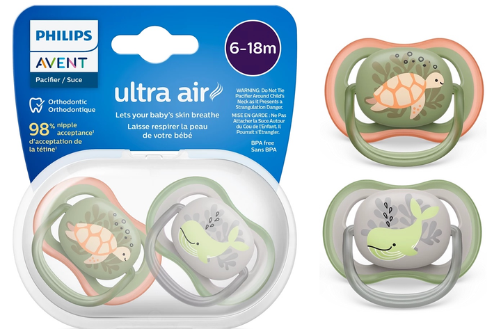 Smoczek ortodontyczny Philips AVENT Ultra Air 6-18m 2 szt SCF085/60 (8720689017558) - obraz 6