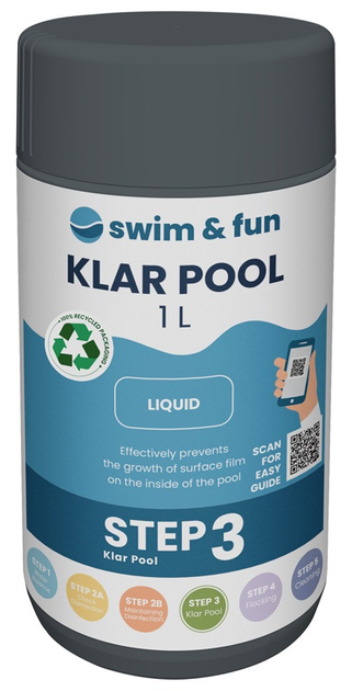 Środek do oczyszczania wody w basenie Swim and Fun Klar Pool 1716 1 l (5704841917163) - obraz 1