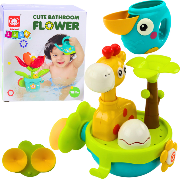 Zabawka do kąpieli LEAN Toys Żyrafa Kolorowa 22677 (5905991050261) - obraz 2