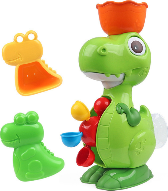 Набір іграшок для ванни LEAN Toys Динозавр з м'ясорубкою 22913 (5905991052623) - зображення 3
