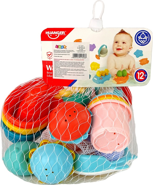 Zestaw do kąpieli LEAN Toys 17 elementów 13381 (5905323216068) - obraz 1